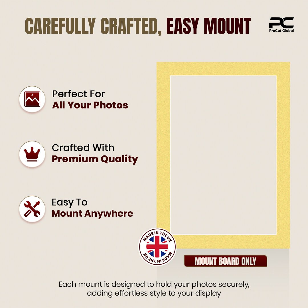 Primrose 7x5" Picture Mount With 6x4" Aperture | Acid-Free Picture Mount Board thumbnail 7