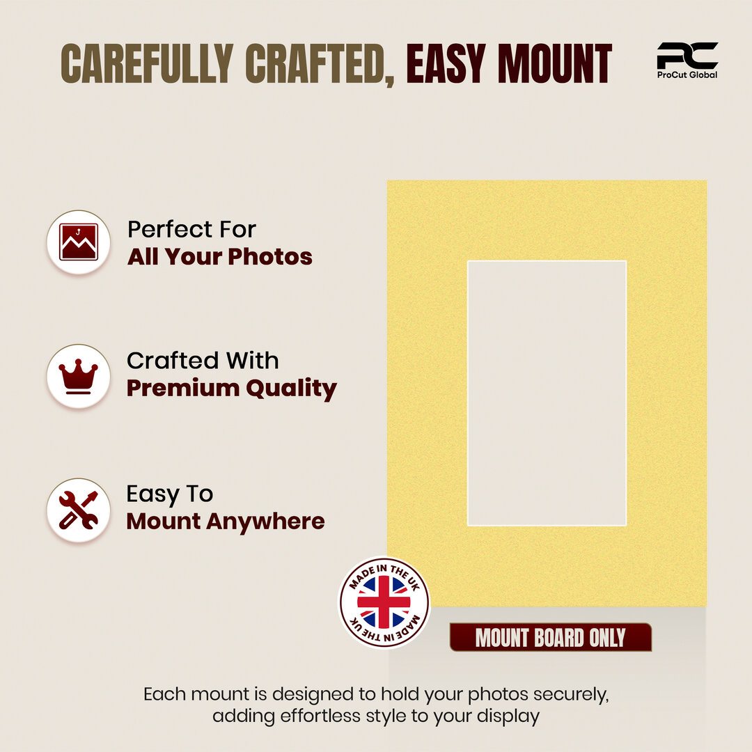 Primrose 8x6" Picture Mount With 5x3" Aperture | Acid-Free Picture Mount Board thumbnail 7