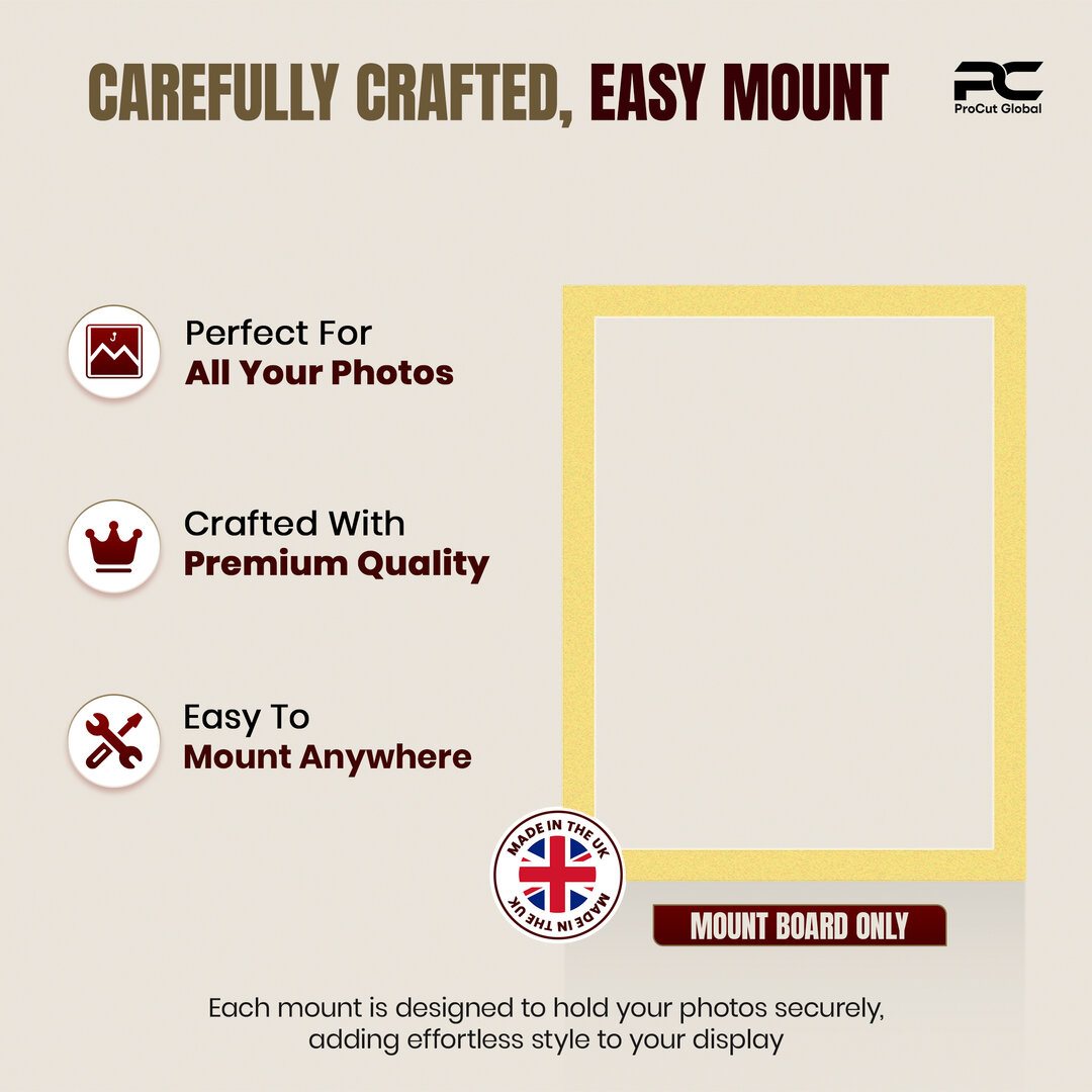 Primrose 90x70cm Picture Mount With 80x60cm Aperture | Acid-Free Picture Mount Board thumbnail 7