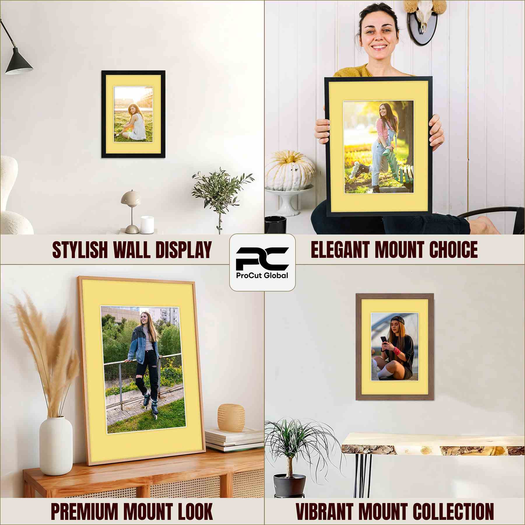 Primrose 60x40cm Picture Mount With A3 Aperture | Acid-Free Picture Mount Board thumbnail 3
