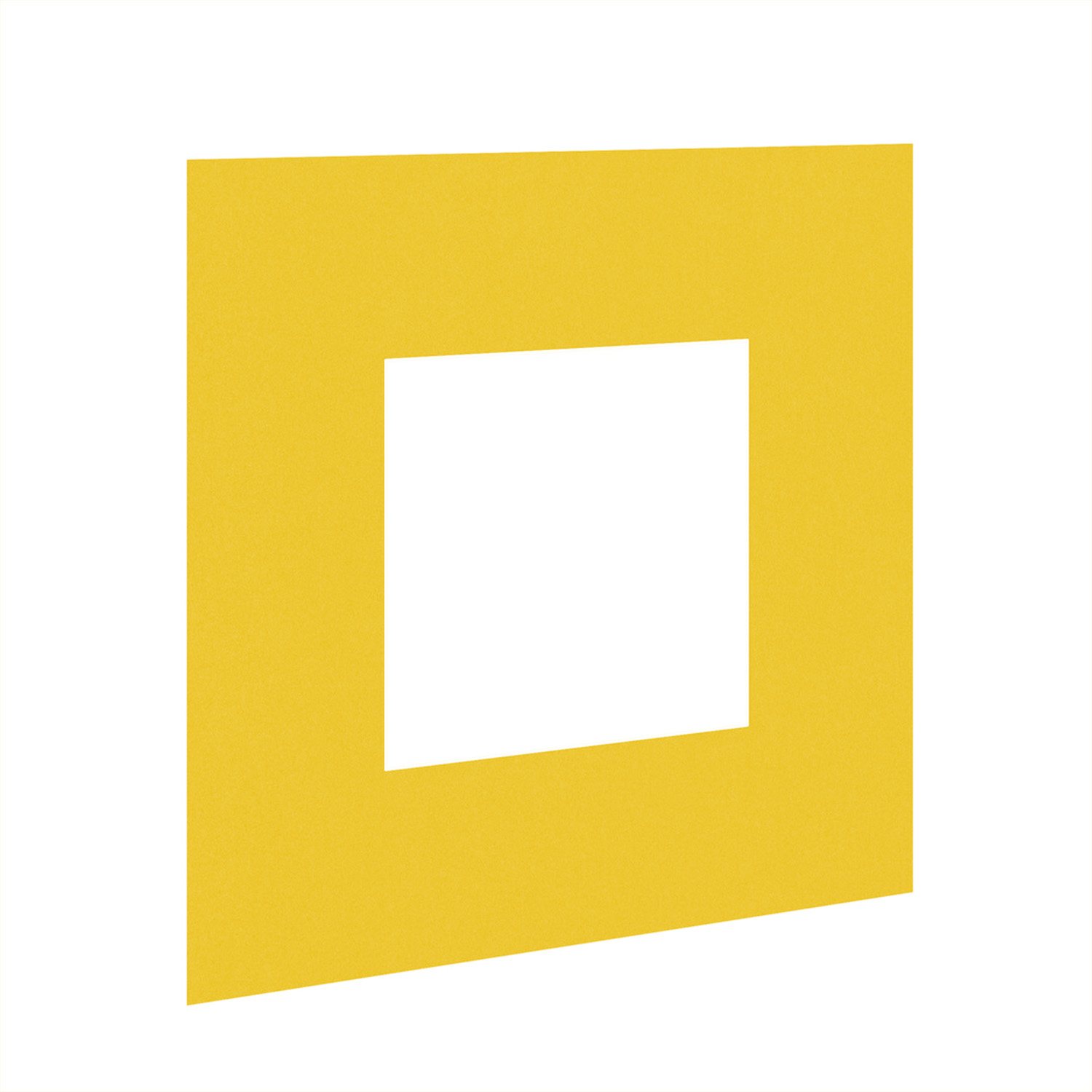 Bright Yellow 10x10" Picture Mount With 5x5" Aperture | Acid-Free Picture Mount Board