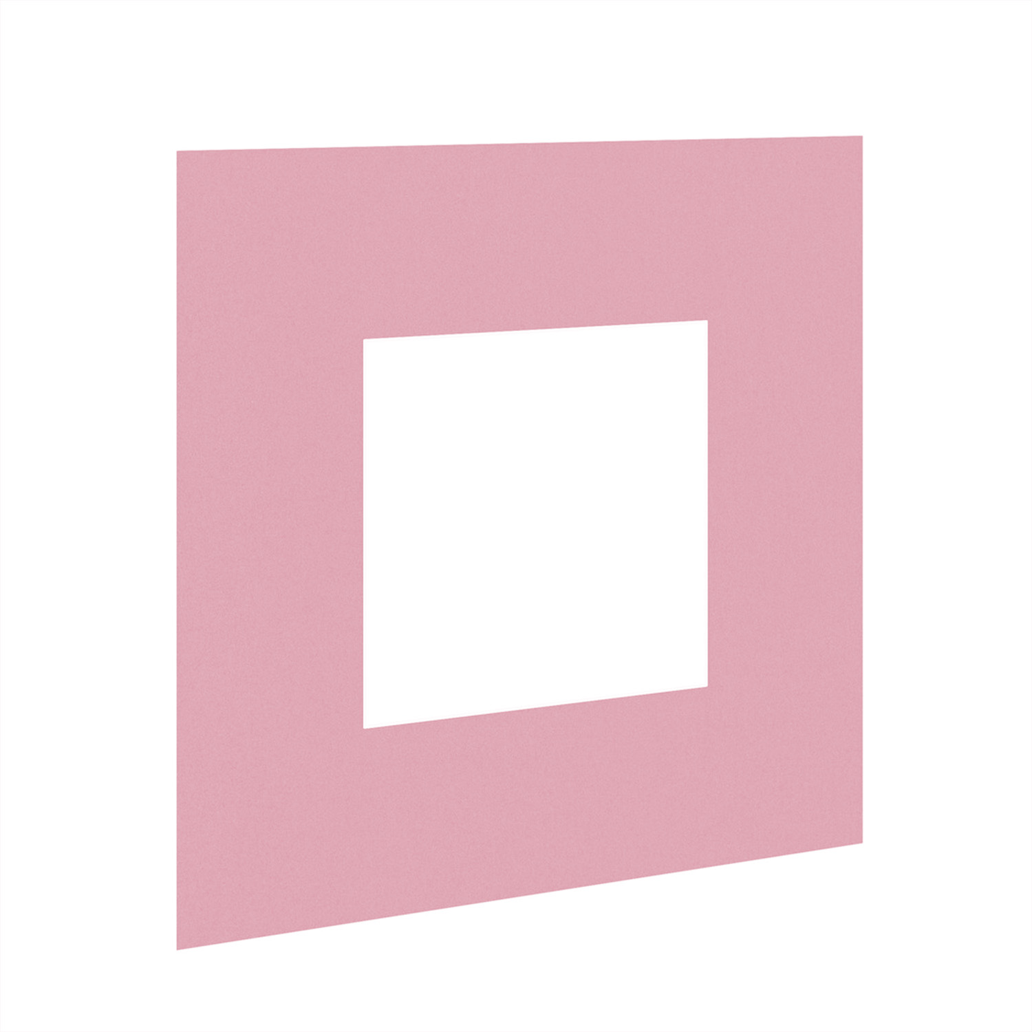 Dusty Rose 10x10" Picture Mount With 5x5" Aperture | Acid-Free Picture Mount Board
