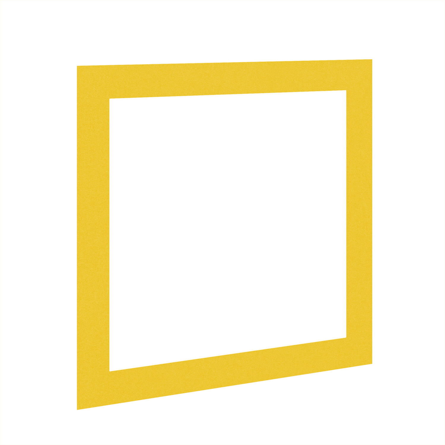 Bright Yellow 10x10" Picture Mount With 8x8" Aperture | Acid-Free Mat Board For Picture Frames