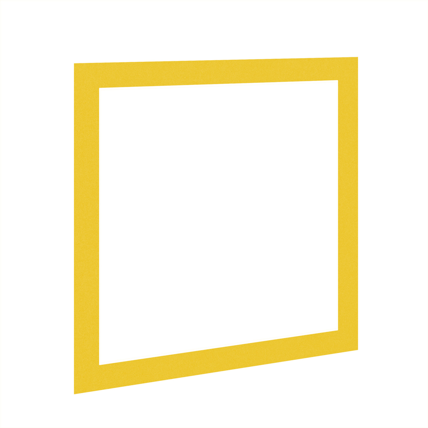 Bright Yellow 12x12" Picture Mount With 10x10" Aperture | Acid-Free Picture Mount Board