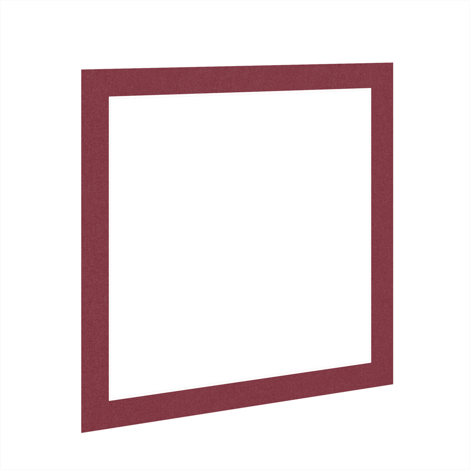 Burgundy 12x12" Picture Mount With 10x10" Aperture | Acid-Free Picture Mount Board