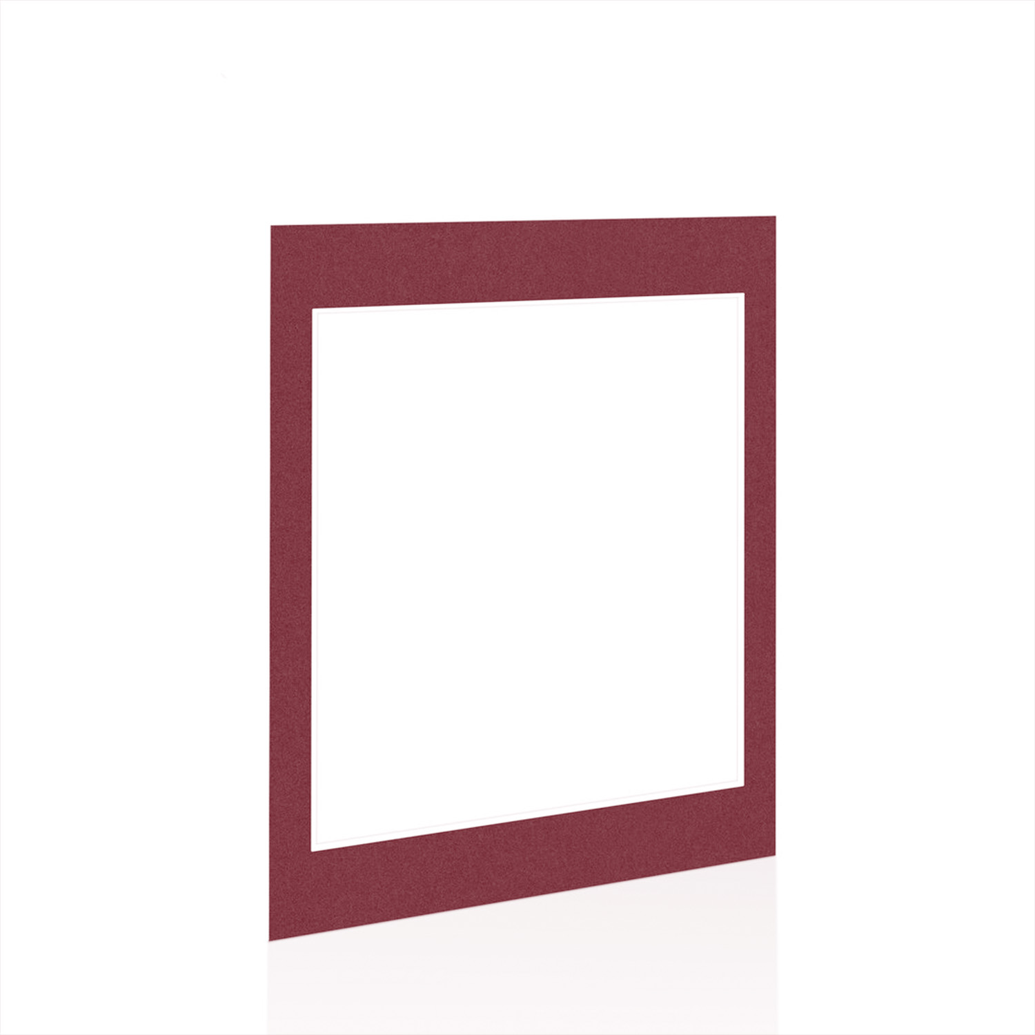 Burgundy 16x12" Picture Mount With 12x10" Aperture | Acid-Free Mat Board For Photos & Artwork