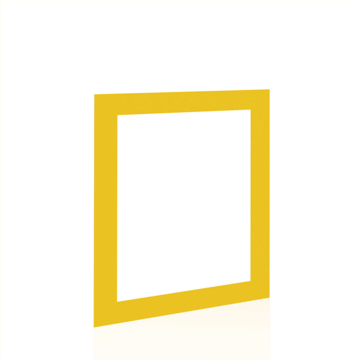 Bright Yellow 50x40cm Picture Mount With 40x30cm Aperture | Acid-Free Picture Mount Board