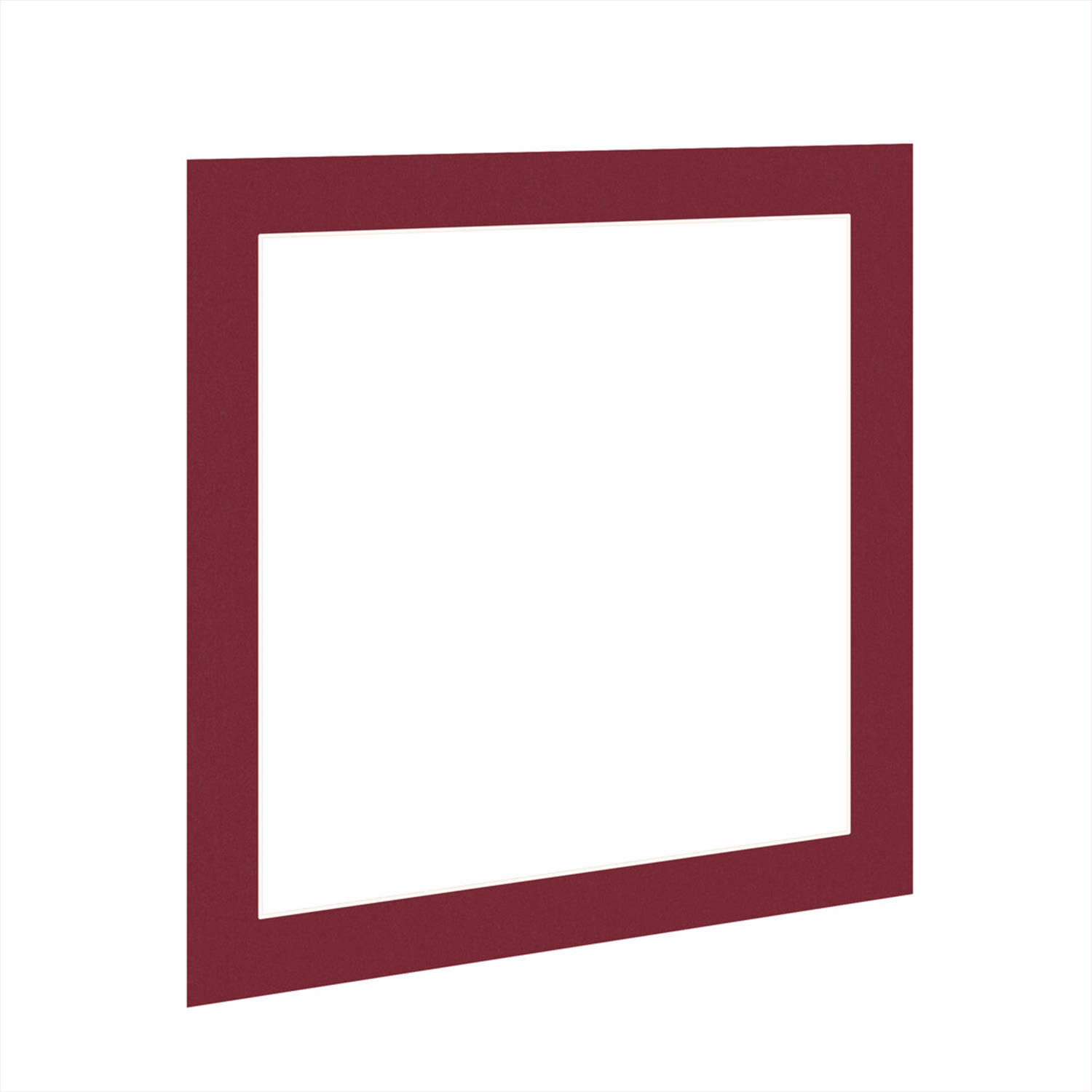 Burgundy 50x50cm Picture Mount With 40x40cm Aperture | Acid-Free Mat Board For Picture Frames