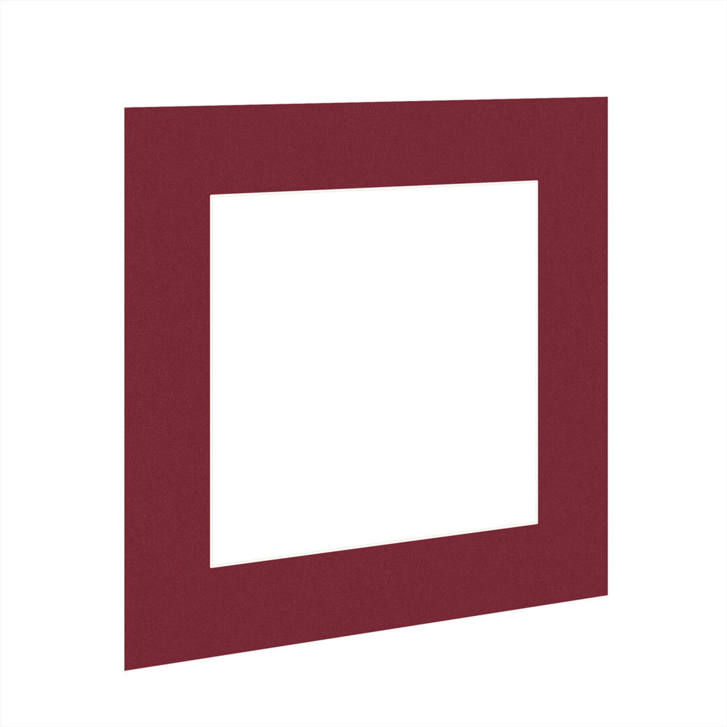 Burgundy 60x60cm Picture Mount With 40x40cm Aperture | Acid-Free Picture Mount Board