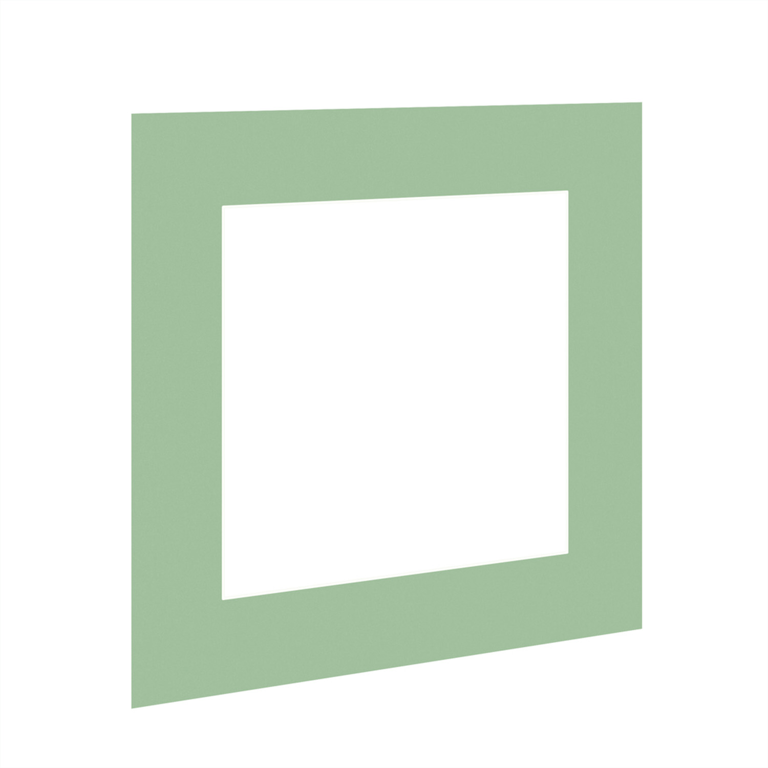 Sage Green 60x60cm Picture Mount With 40x40cm Aperture | Acid-Free Mat Board For Picture Frames