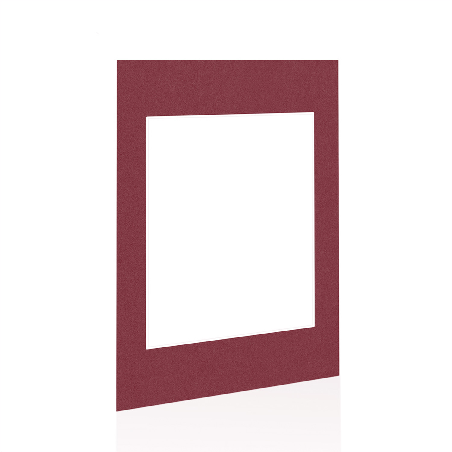 Burgundy 6x4" Picture Mount With 4x3" Aperture | Acid-Free Mat Board For Picture Frames