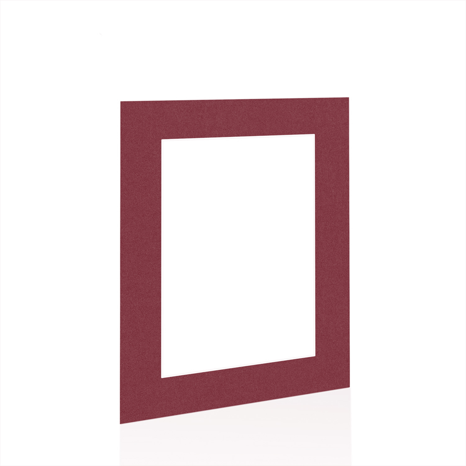 Burgundy 8x6" Picture Mount With 6x4" Aperture | Acid-Free Mat Board For Photos & Artwork
