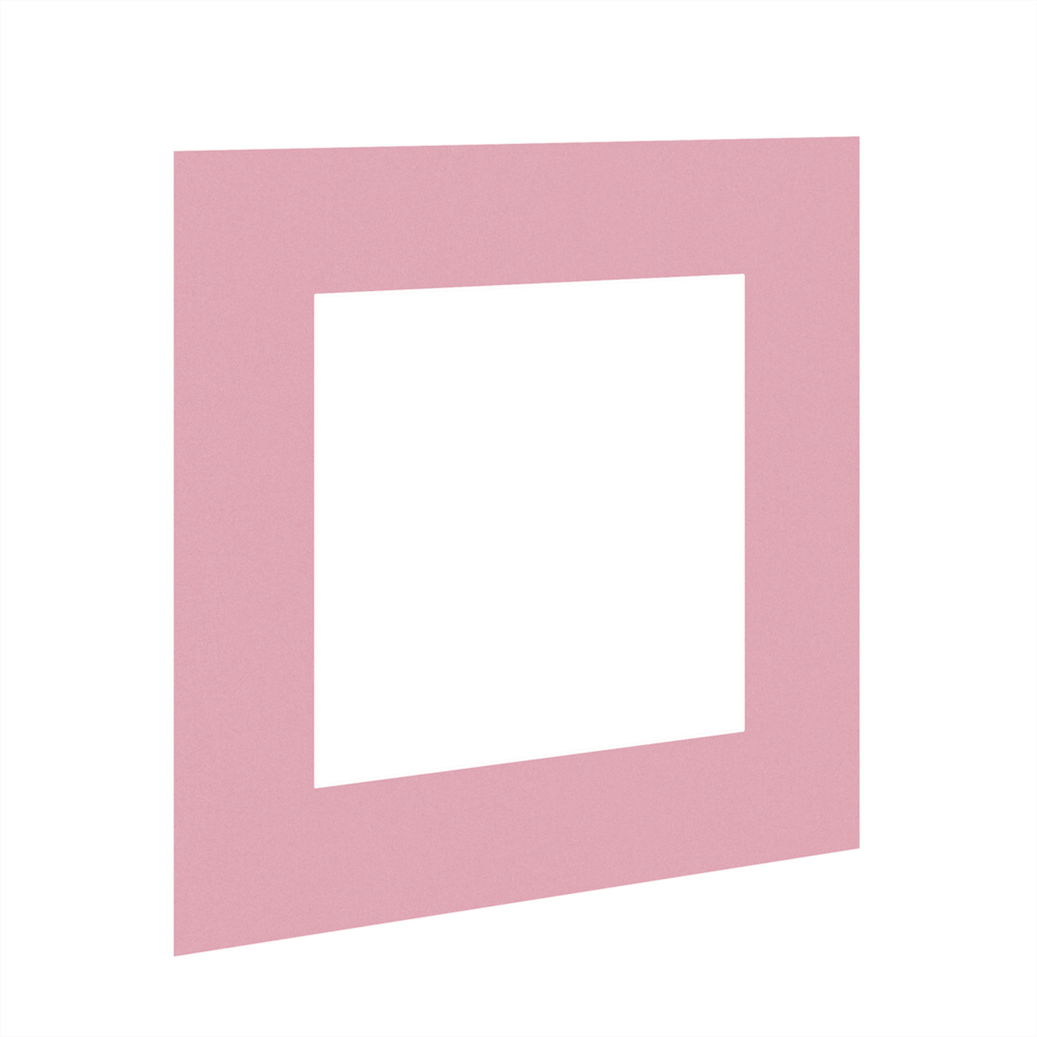 Dusty Rose 8x8" Picture Mount With 5x5" Aperture | Acid-Free Mat Board For Picture Frames