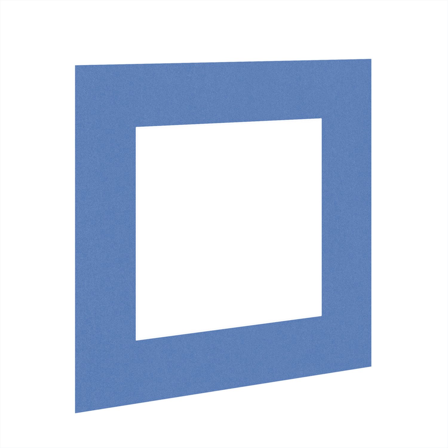 Pacific Blue 8x8" Picture Mount With 5x5" Aperture | Acid-Free Picture Mount Board