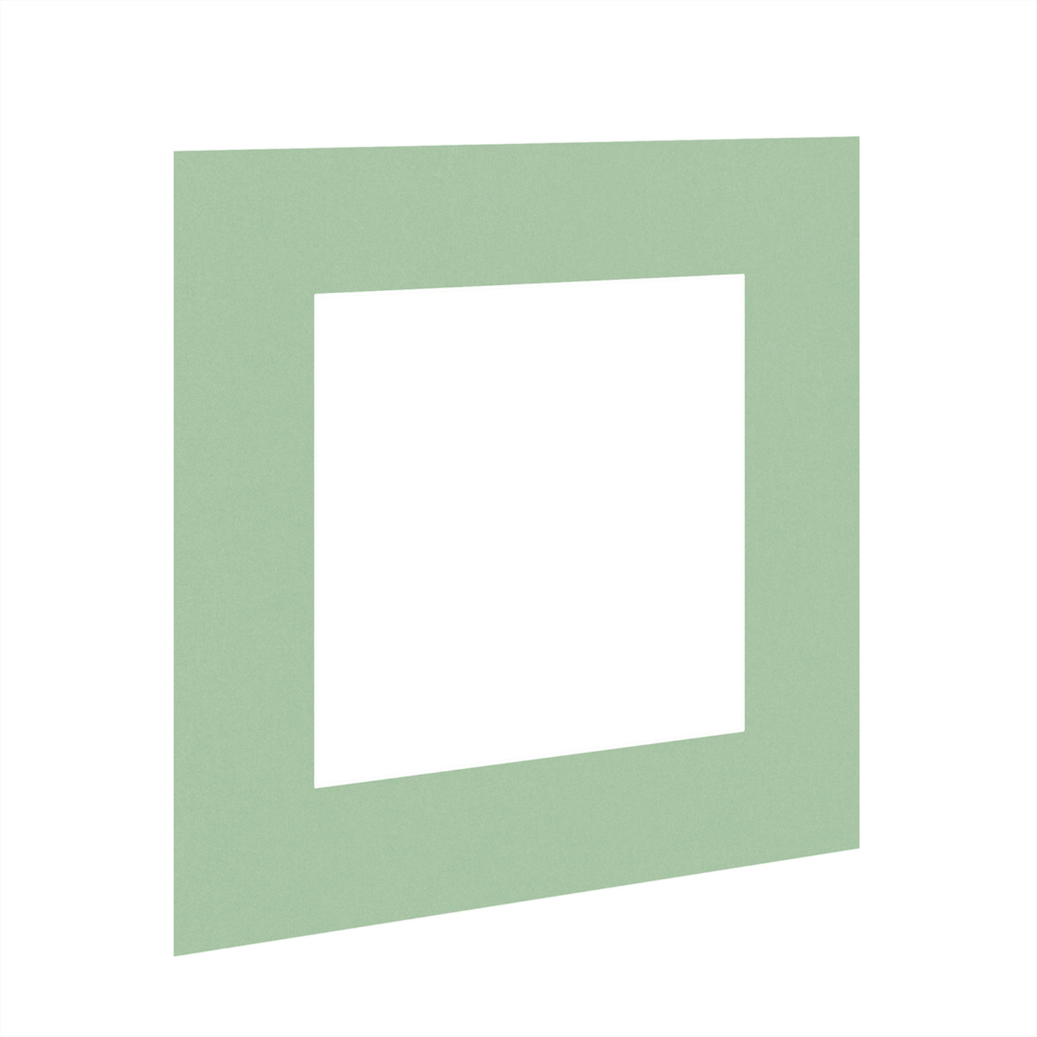 Sage Green 8x8" Picture Mount With 5x5" Aperture | Acid-Free Mat Board For Photos & Artwork