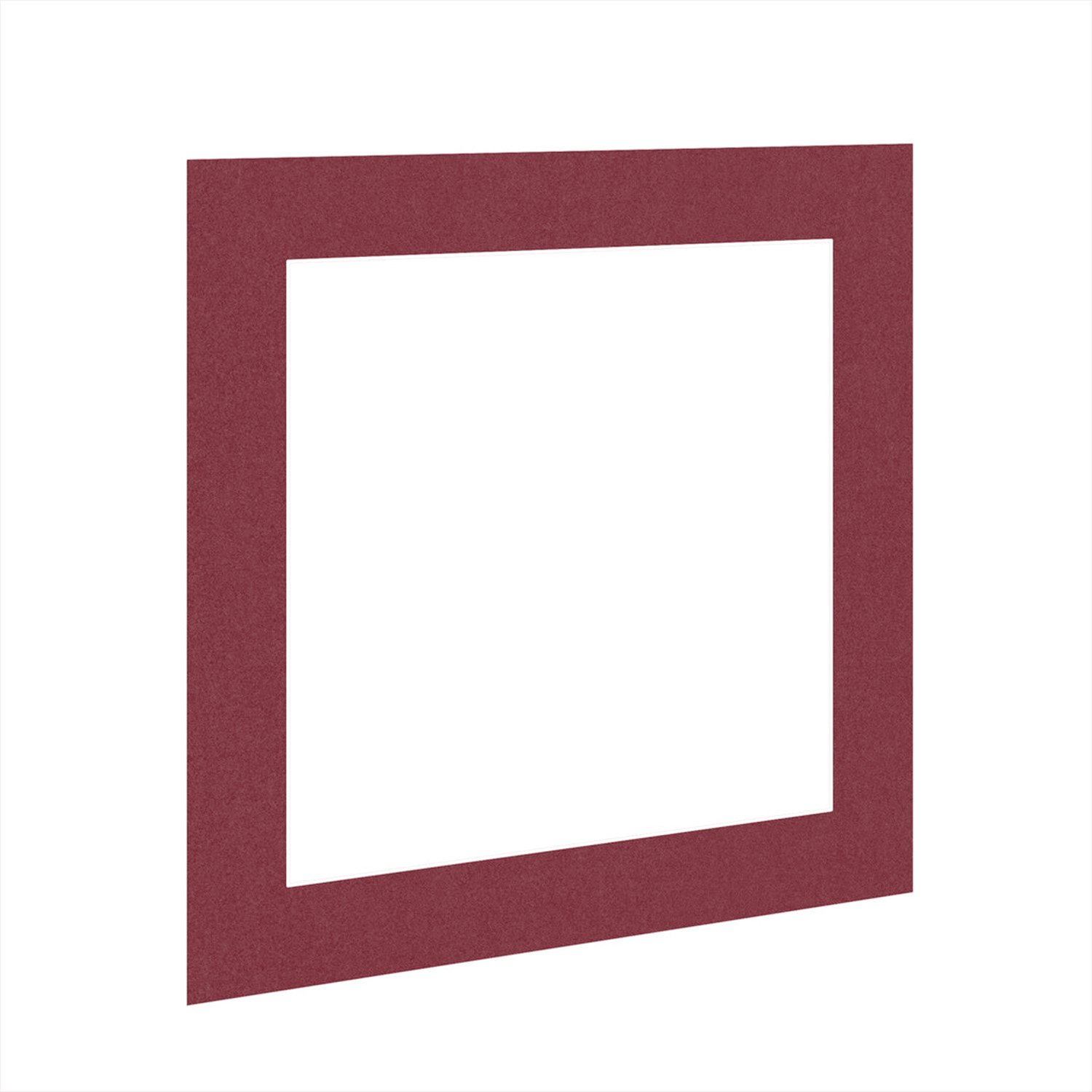 Burgundy 8x8" Picture Mount With 6x6" Aperture | Acid-Free Mat Board For Photos & Artwork