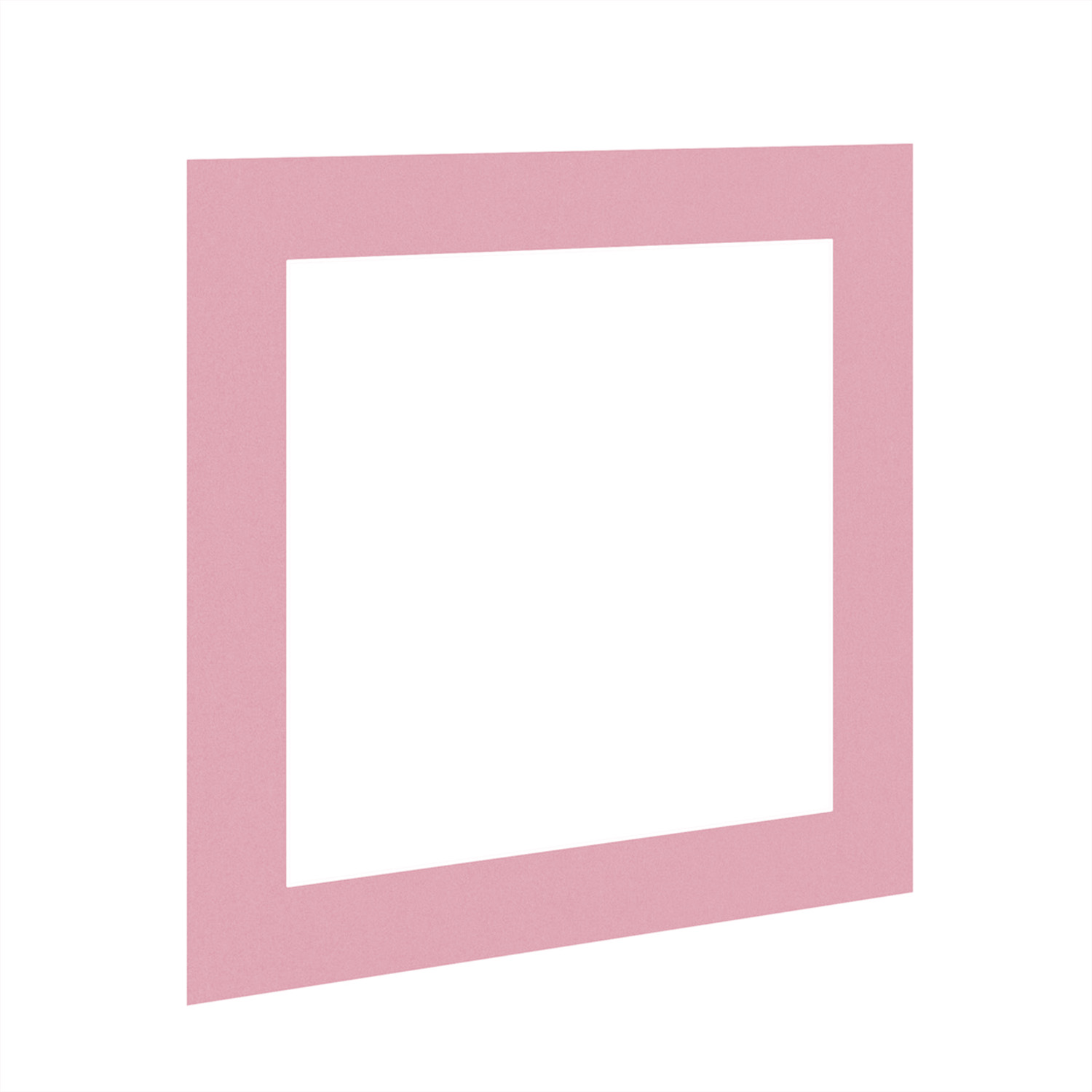 Dusty Rose 8x8" Picture Mount With 6x6" Aperture | Acid-Free Mat Board For Photos & Artwork