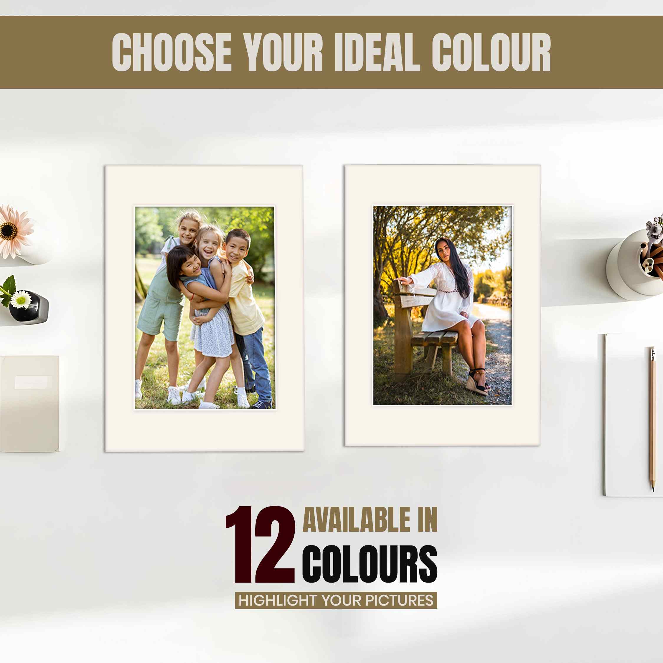 Antique White A4 Picture Mount With 9x6" Aperture | Acid-Free Mat Board For Picture Frames thumbnail 5