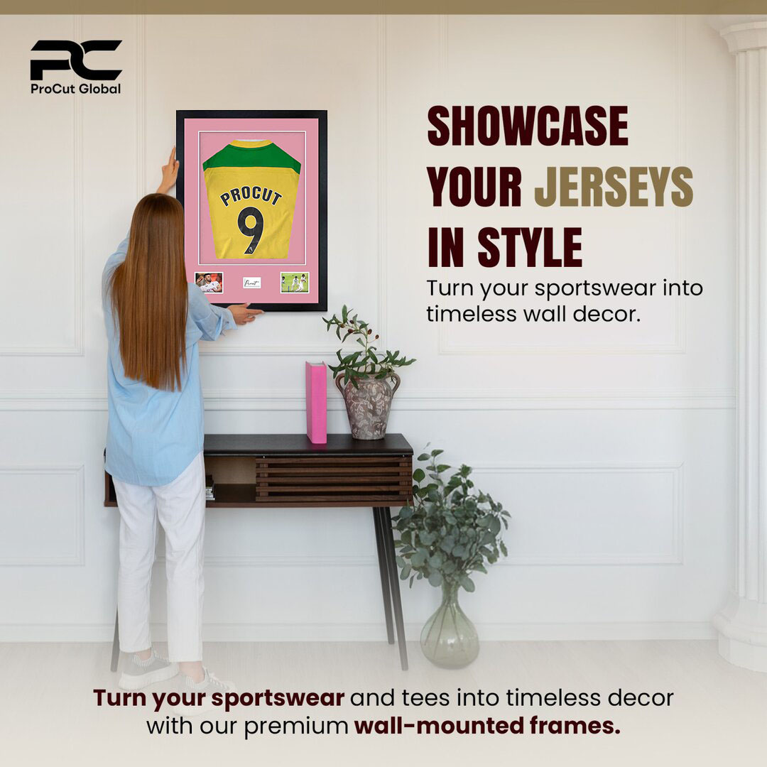 77.5x58.5cm Mat Black Football Shirt Frame With Dusty Rose Mount And Perspex Front - Box Display For Football, Rugby, And Other Sports Jerseys thumbnail 2