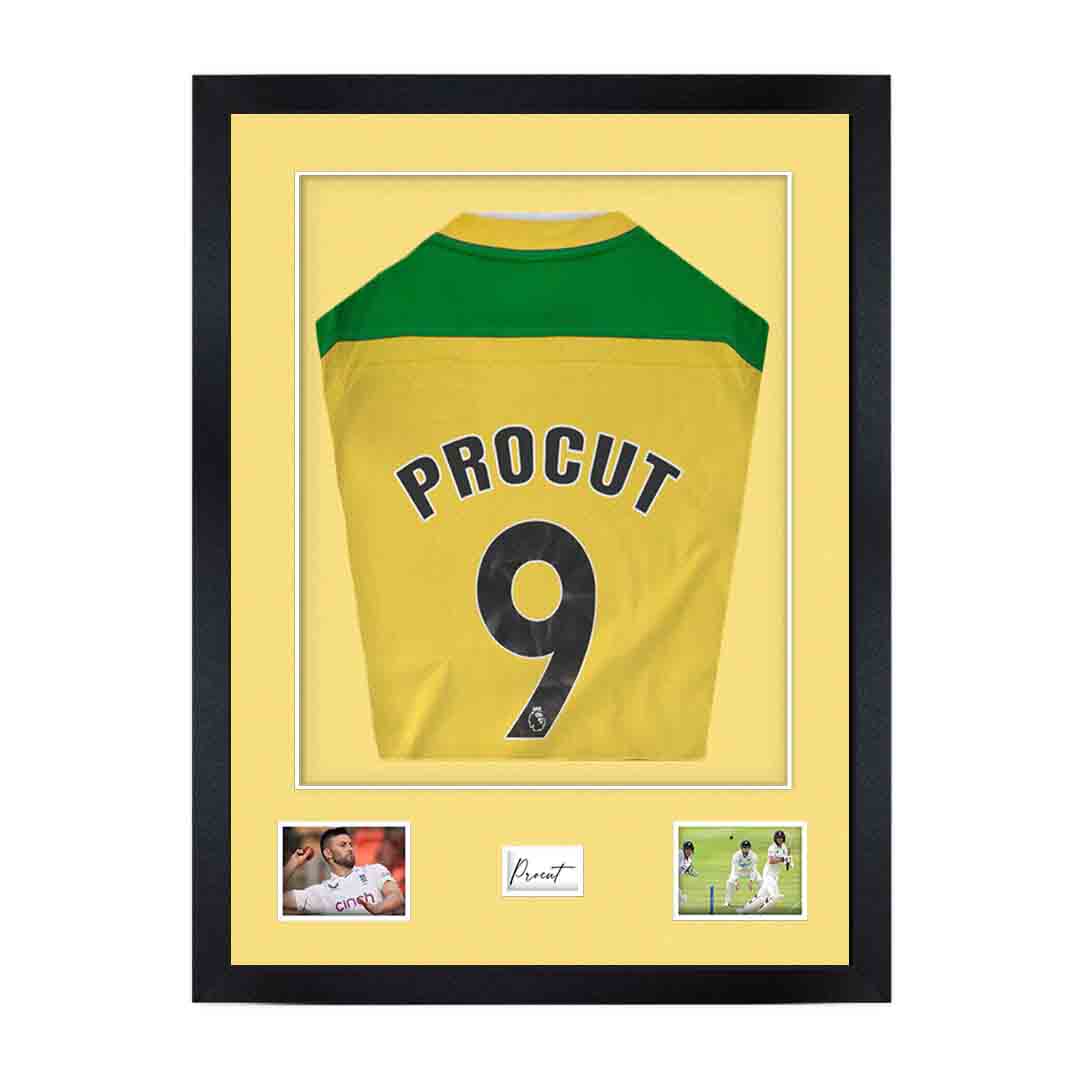 77.5x58.5cm Mat Black Football Shirt Frame With Primrose Mount And Perspex Front - Box Display For Football, Rugby, And Other Sports Jerseys