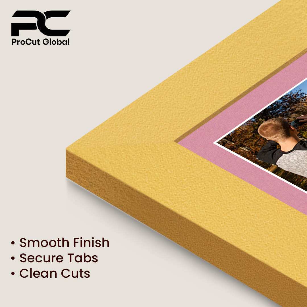 20x14" Modern Gold Multi Aperture Photo Frame - Fits A4 (x2) Photos | Collage Frame thumbnail 7