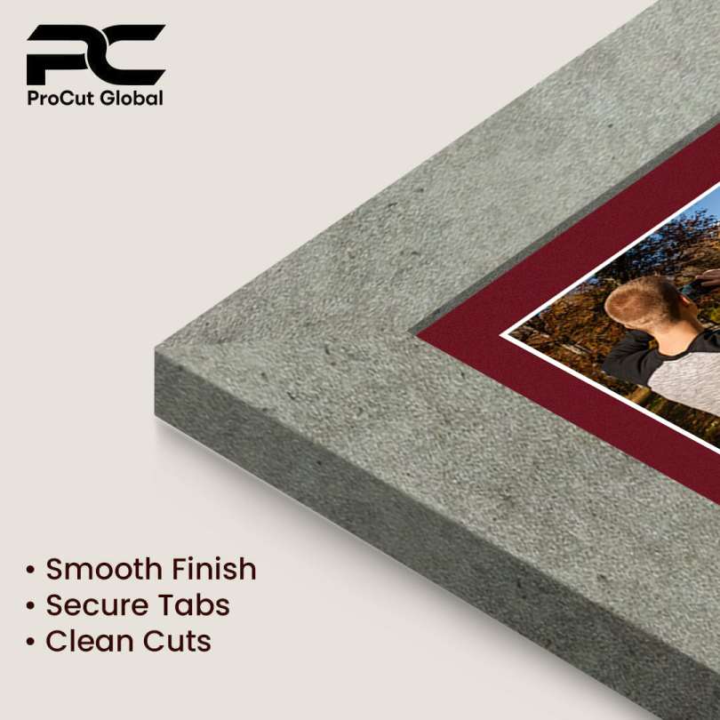 40x20cm Modern Grey Marble Multi Aperture Photo Frame - Fits 6x4" (x3) Photos | Collage Frame thumbnail 7