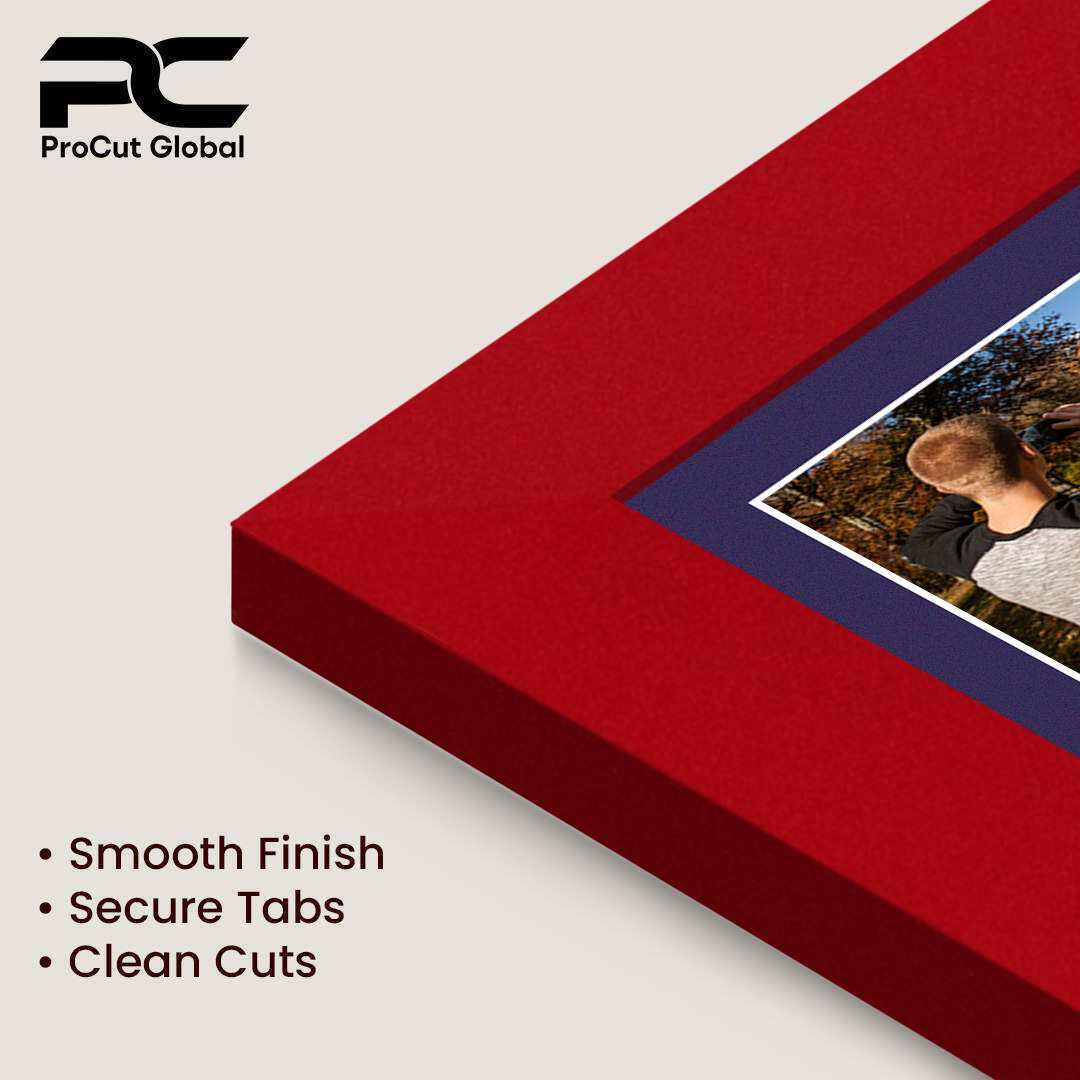 40x20cm Red Modern Multi Aperture Photo Frame - Fits 6x4" (x3) Photos | Collage Frame thumbnail 7