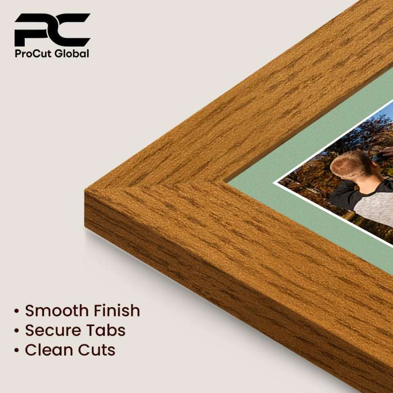 50x20cm Modern Oak Multi Aperture Photo Frame - Fits 6x4" (x4) Photos | Collage Frame thumbnail 7