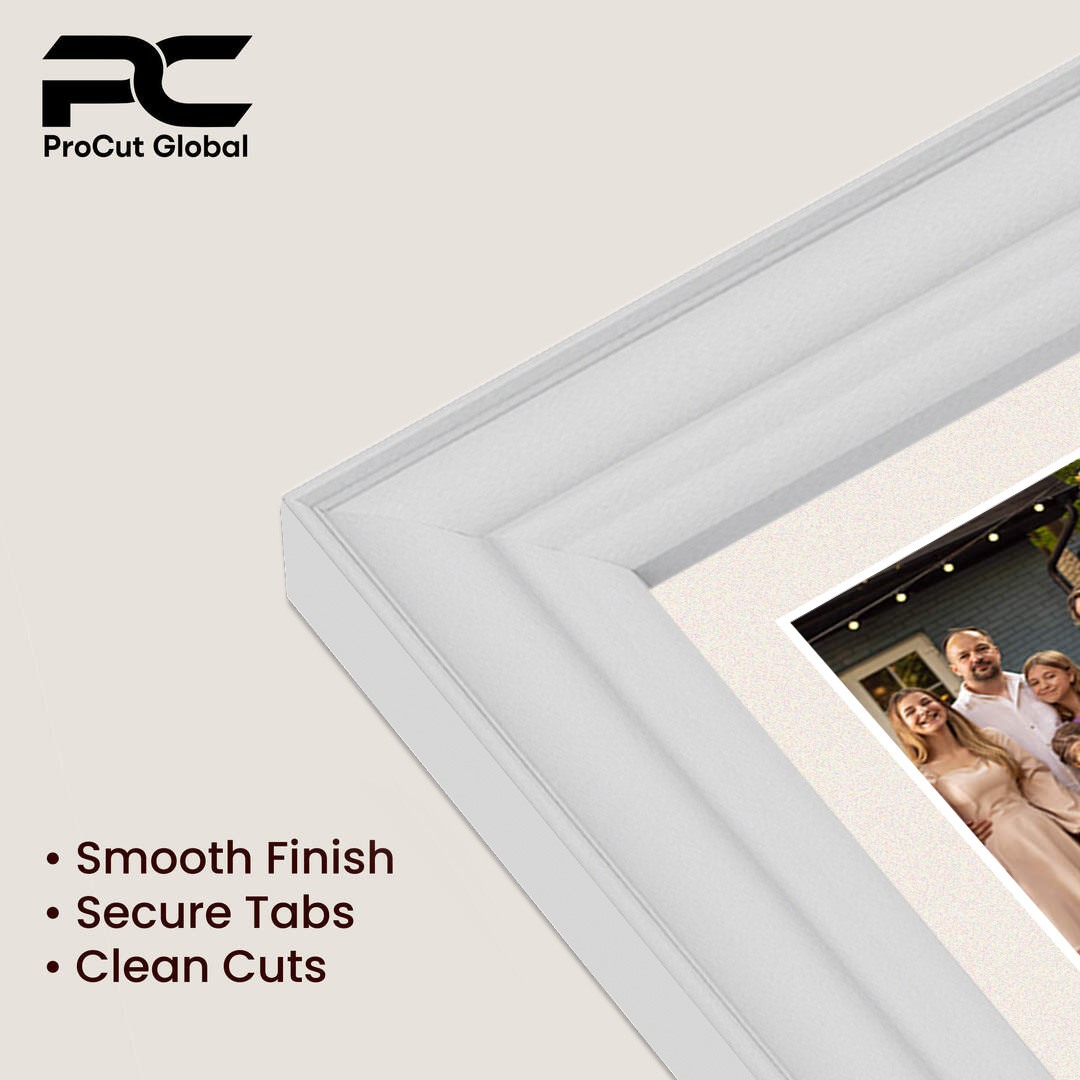 20x16" White Classic Multi Aperture Photo Frame - Fits 7x5" (x2) & 6x4" (x7) Photos | Collage Frame thumbnail 7