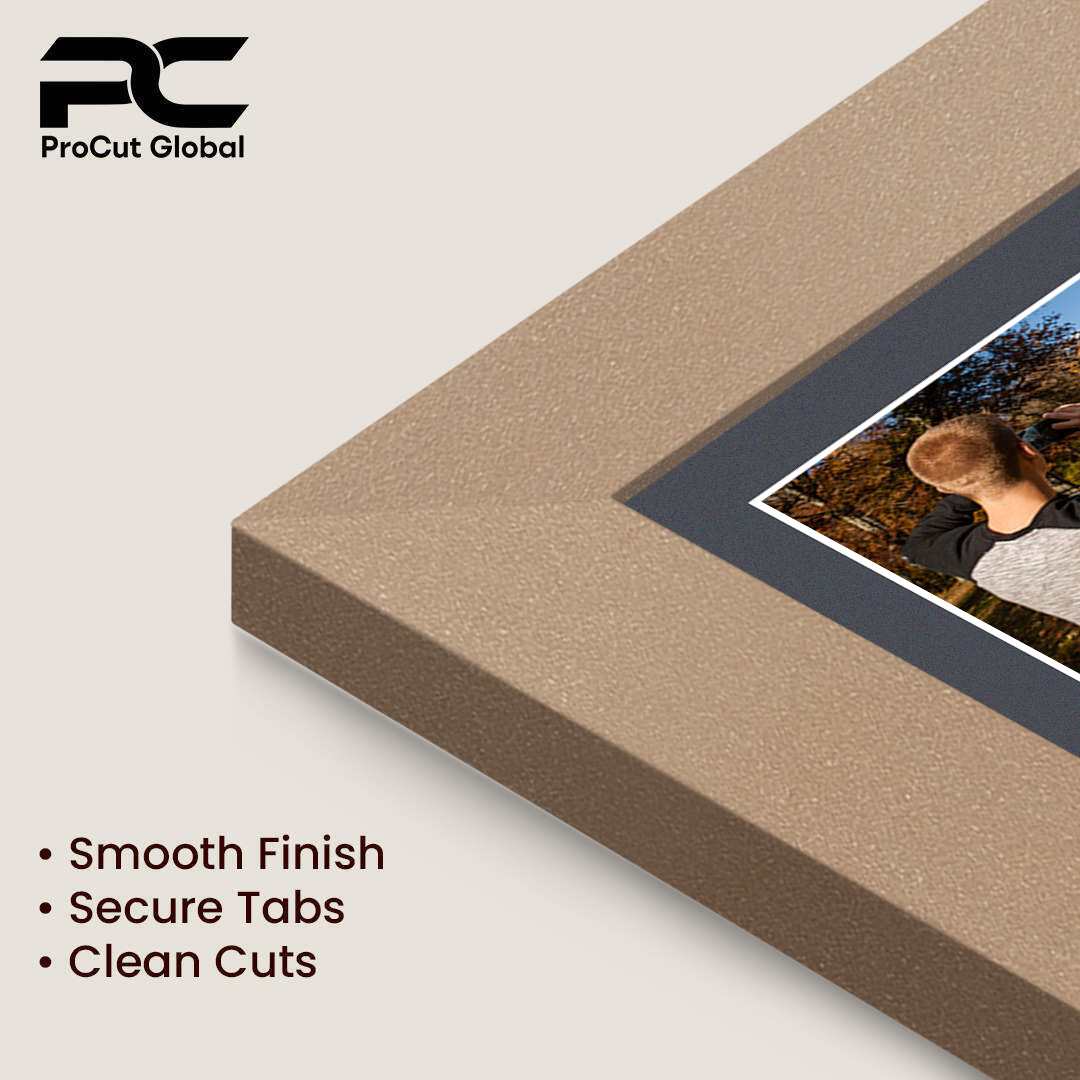 20x16" Rose Gold Modern Multi Aperture Photo Frame - Fits 7x5" (x2) & 6x4" (x7) Photos | Collage Frame thumbnail 7