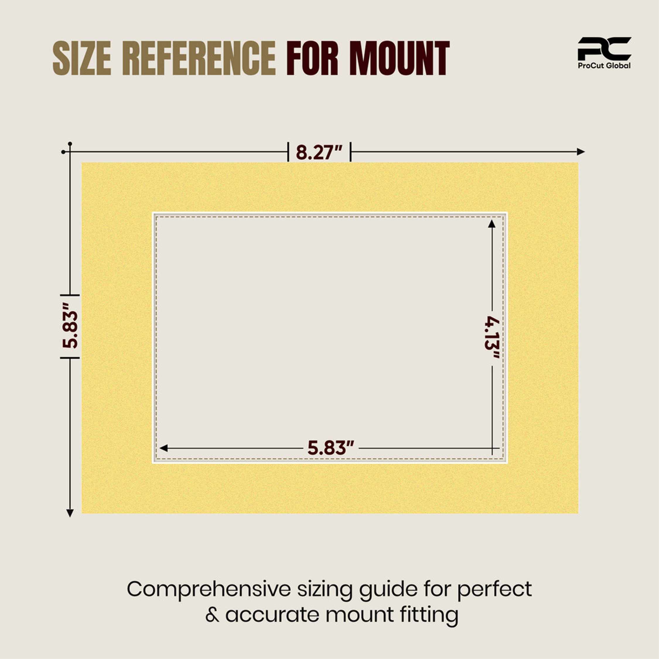 Primrose A5 Picture Mount With A6 Aperture | Acid-Free Mat Board For Photos & Artwork thumbnail 2