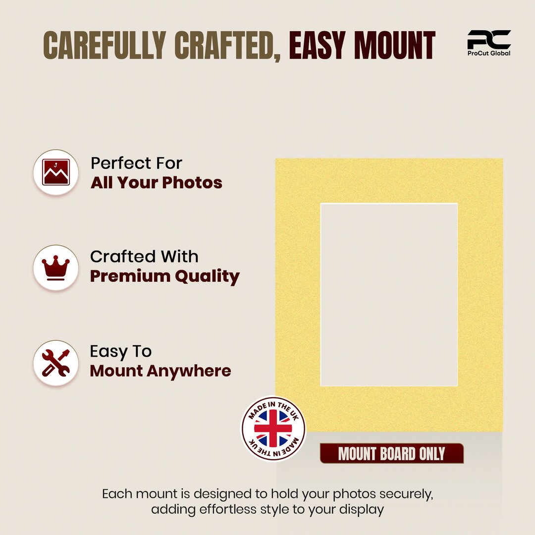 Primrose 12x10" Picture Mount With 8x6" Aperture | Acid-Free Mat Board For Picture Frames thumbnail 7