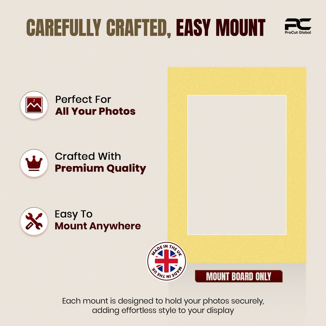 Primrose A5 Picture Mount With A6 Aperture | Acid-Free Mat Board For Photos & Artwork thumbnail 7