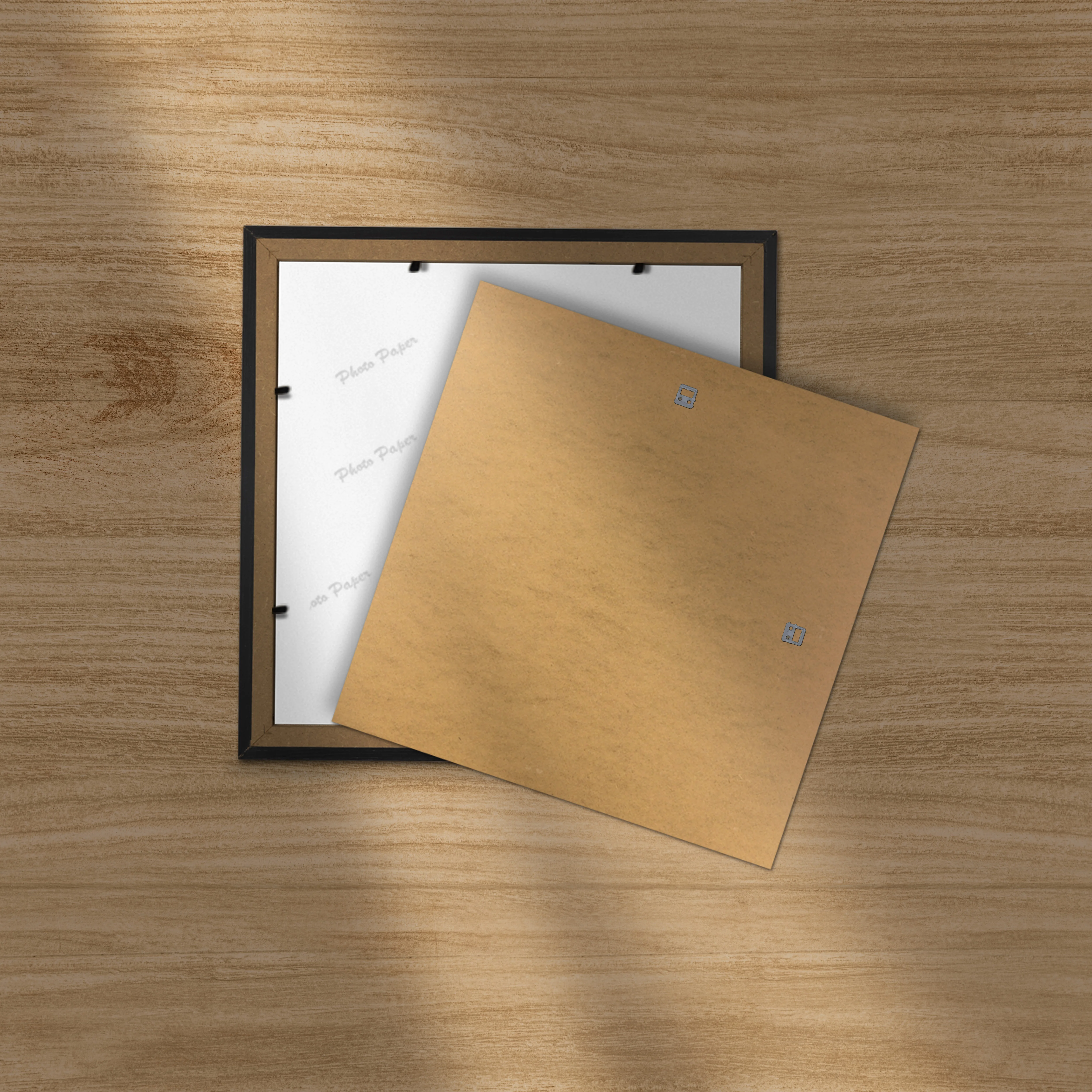 13x13" MDF Picture Frame Backing with Strut Stand | Strong Replacement Backing Board thumbnail 2