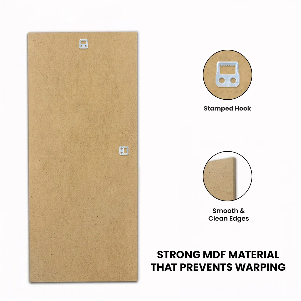 30x12" MDF Backing With Strut Stand For Picture Frames | Strong Replacement Back Board thumbnail 3