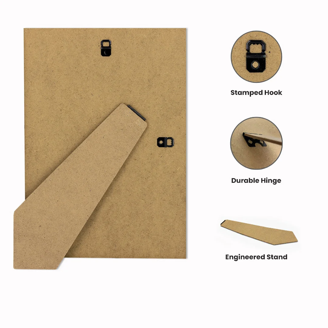 9x7" MDF Picture Frame Backing With Strut Stand | Strong Replacement Back Board thumbnail 3