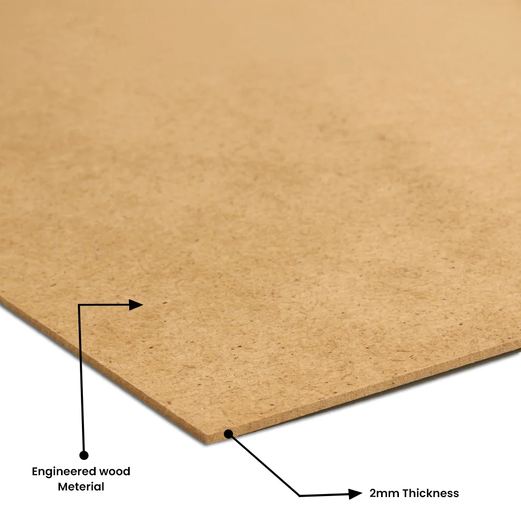 20x5" MDF Backing With Strut Stand For Picture Frames | Strong Replacement Back Board thumbnail 4