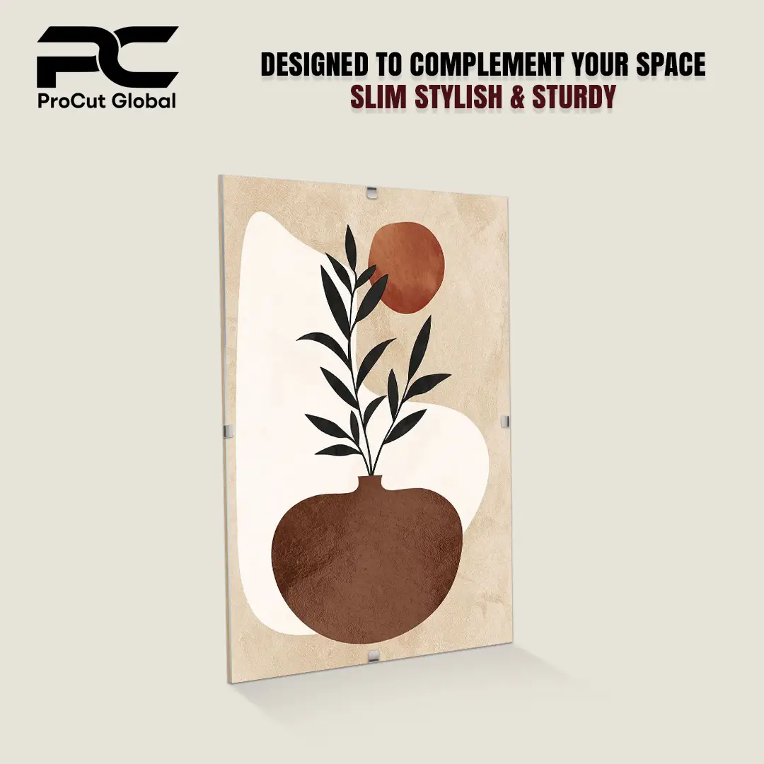 A5 Frameless Clip Frame | Clear Acrylic Display For Photos & Posters thumbnail 7