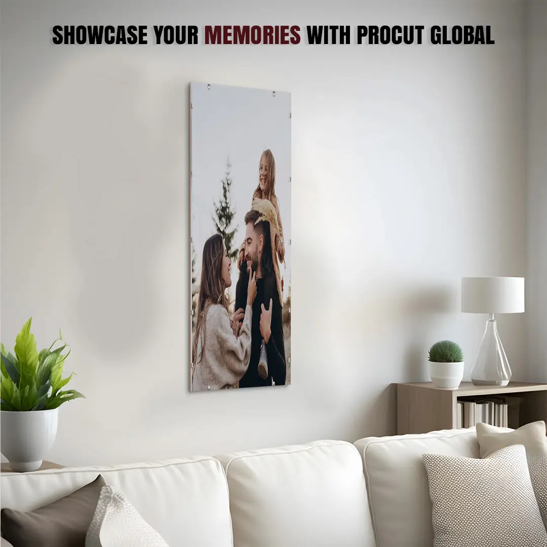 100x35cm Frameless Clip Frame | Clear Acrylic Photo & Certificate Display thumbnail 2