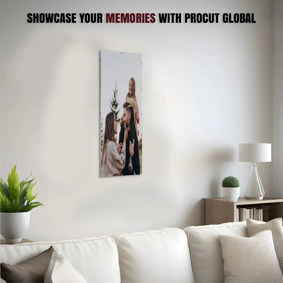 36x10" Frameless Clip Frame | Clear Acrylic Display For Photos & Posters thumbnail 2