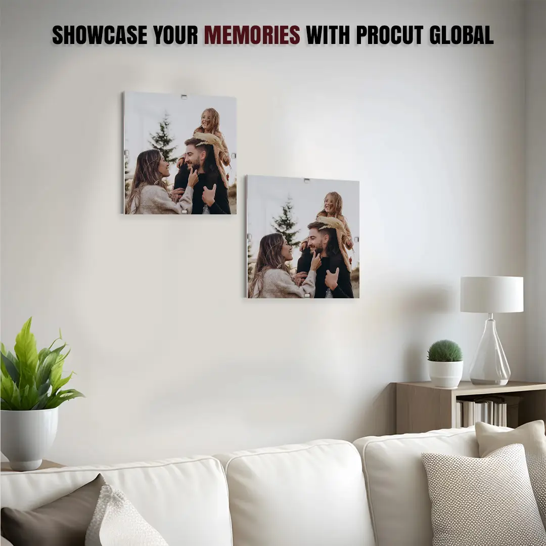 4x4" Frameless Clip Frame | Clear Acrylic Photo, Art & Poster Display thumbnail 2