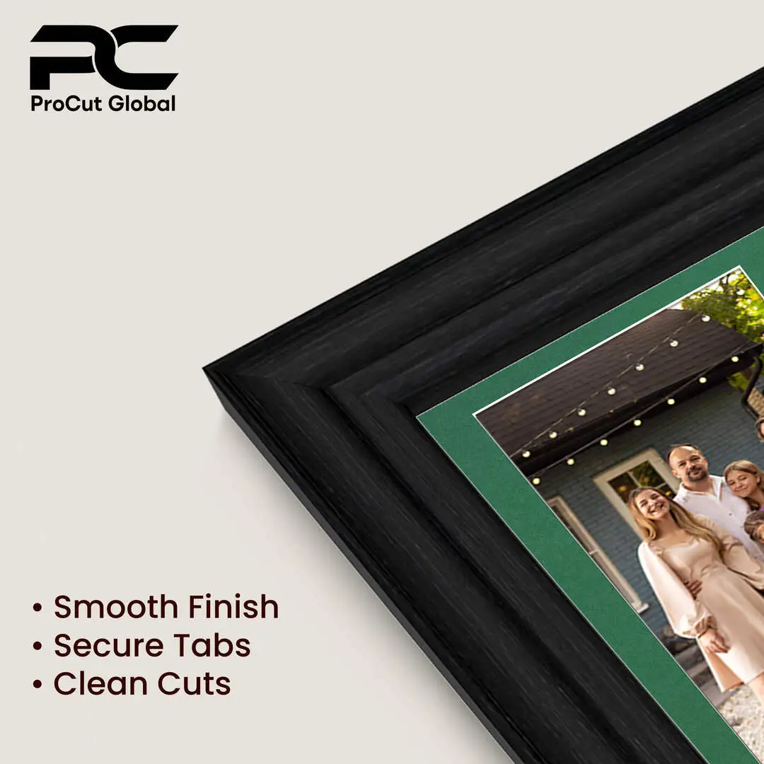 12x12" Black Classic Multi Aperture Photo Frame - Fits 6x4" (x4) Photos | Collage Frame thumbnail 7