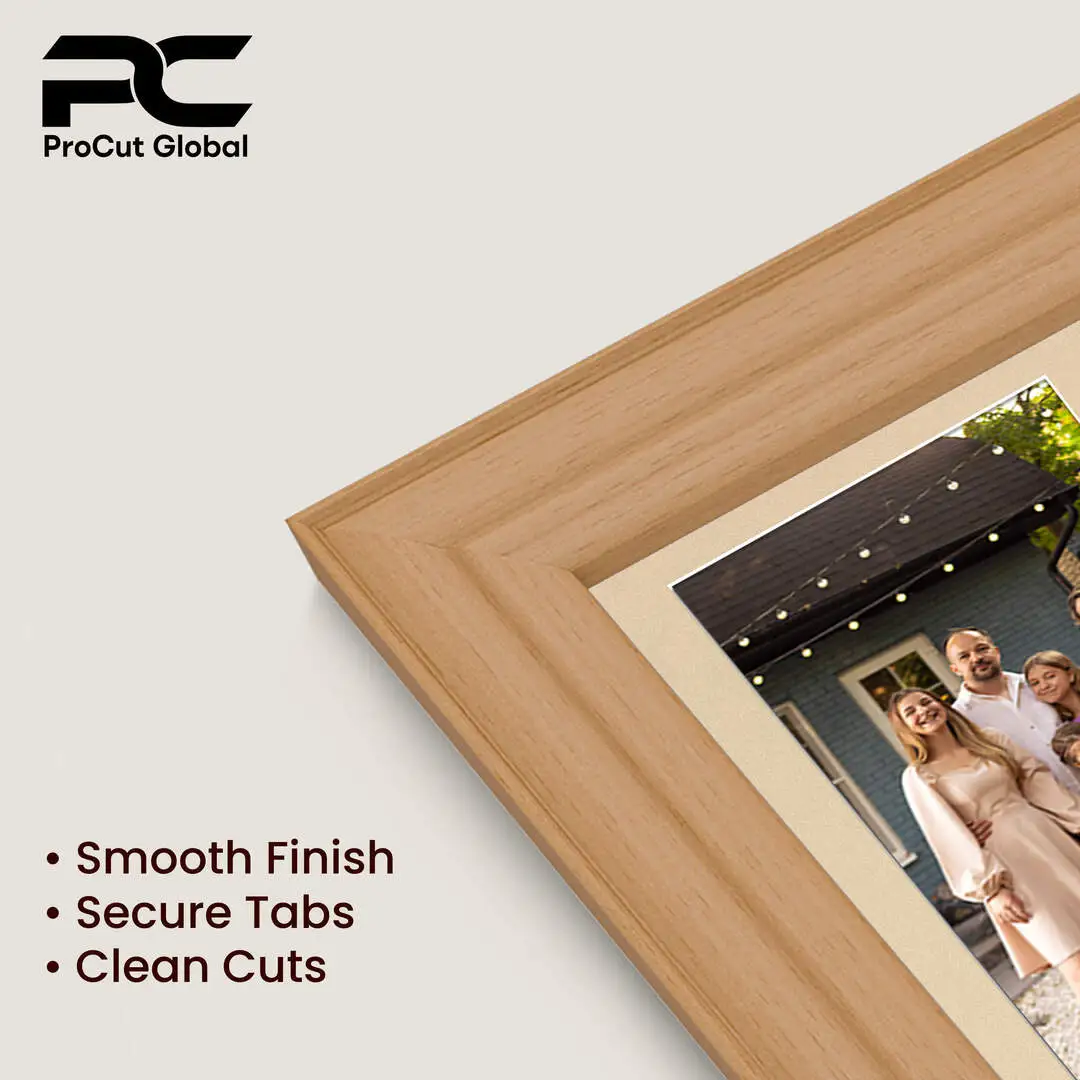 12x12" Country Pine Classic Multi Aperture Photo Frame Holds 6x4" (x4) Photos With Ivory Mount | Modern Collage Frame thumbnail 7