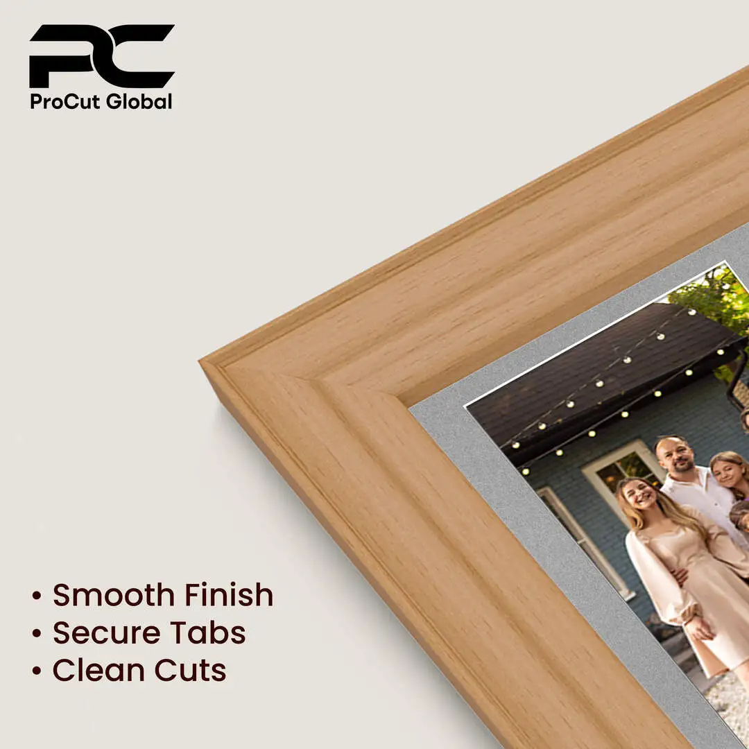 12x12" Country Pine Classic Multi Aperture Photo Frame - Fits 6x4" (x4) Photos | Collage Frame thumbnail 7