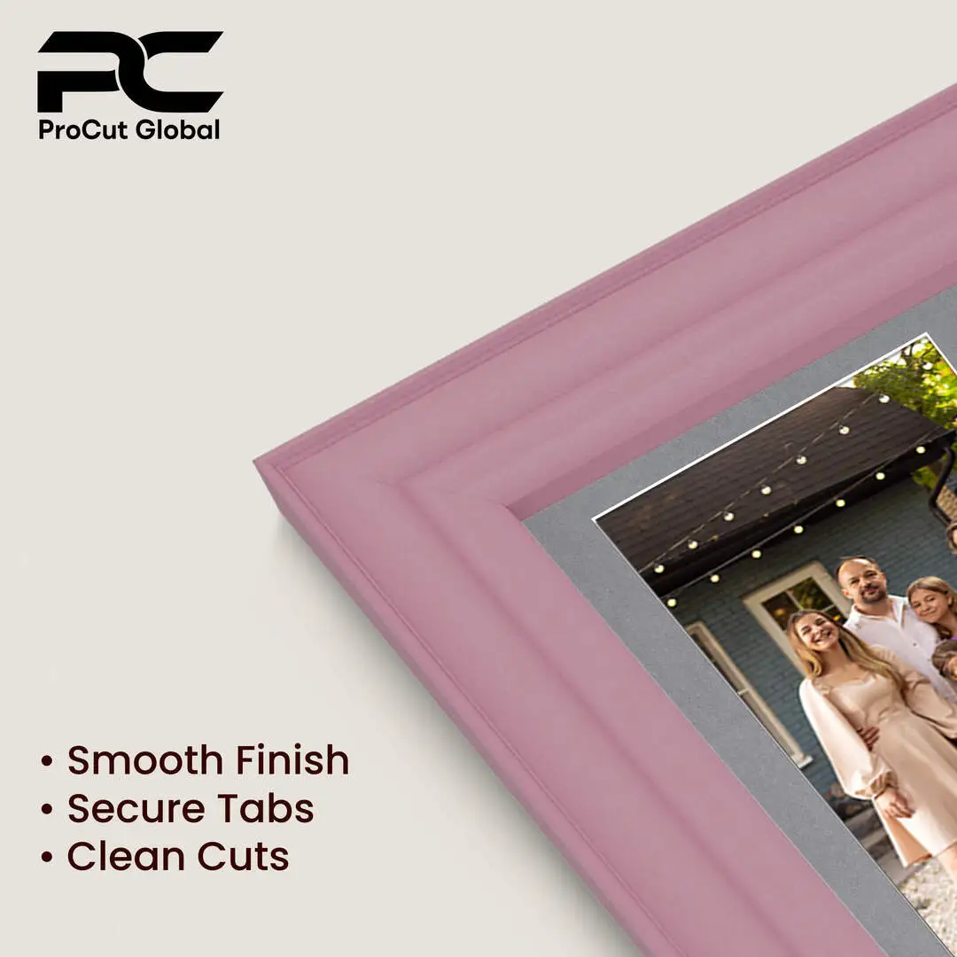 12x12" Pastel Pink Classic Multi Aperture Photo Frame - Fits 6x4" (x4) Photos | Collage Frame thumbnail 7