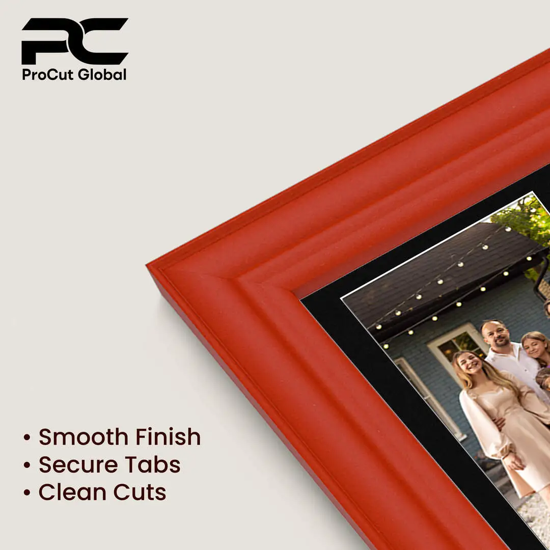 12x12" Classic Red Multi Aperture Photo Frame - Fits 6x4" (x4) Photos | Collage Frame thumbnail 7