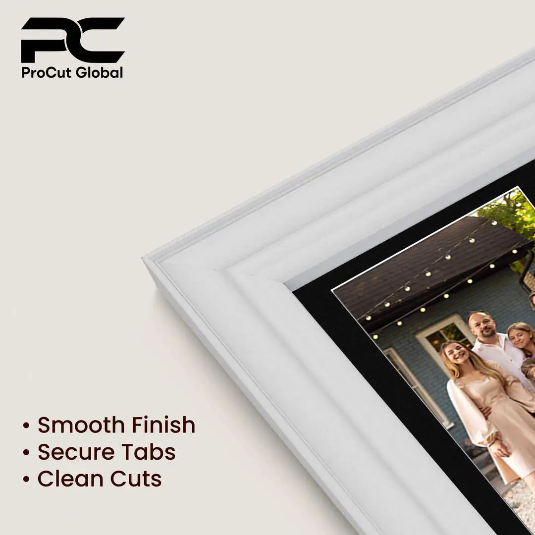 12x12" Classic White Multi Aperture Photo Frame - Fits 6x4" (x4) Photos | Collage Frame thumbnail 7