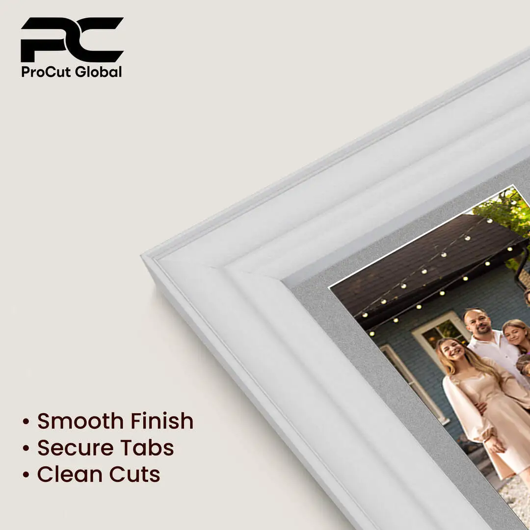 12x12" White Classic Multi Aperture Photo Frame - Fits 6x4" (x4) Photos | Collage Frame thumbnail 7