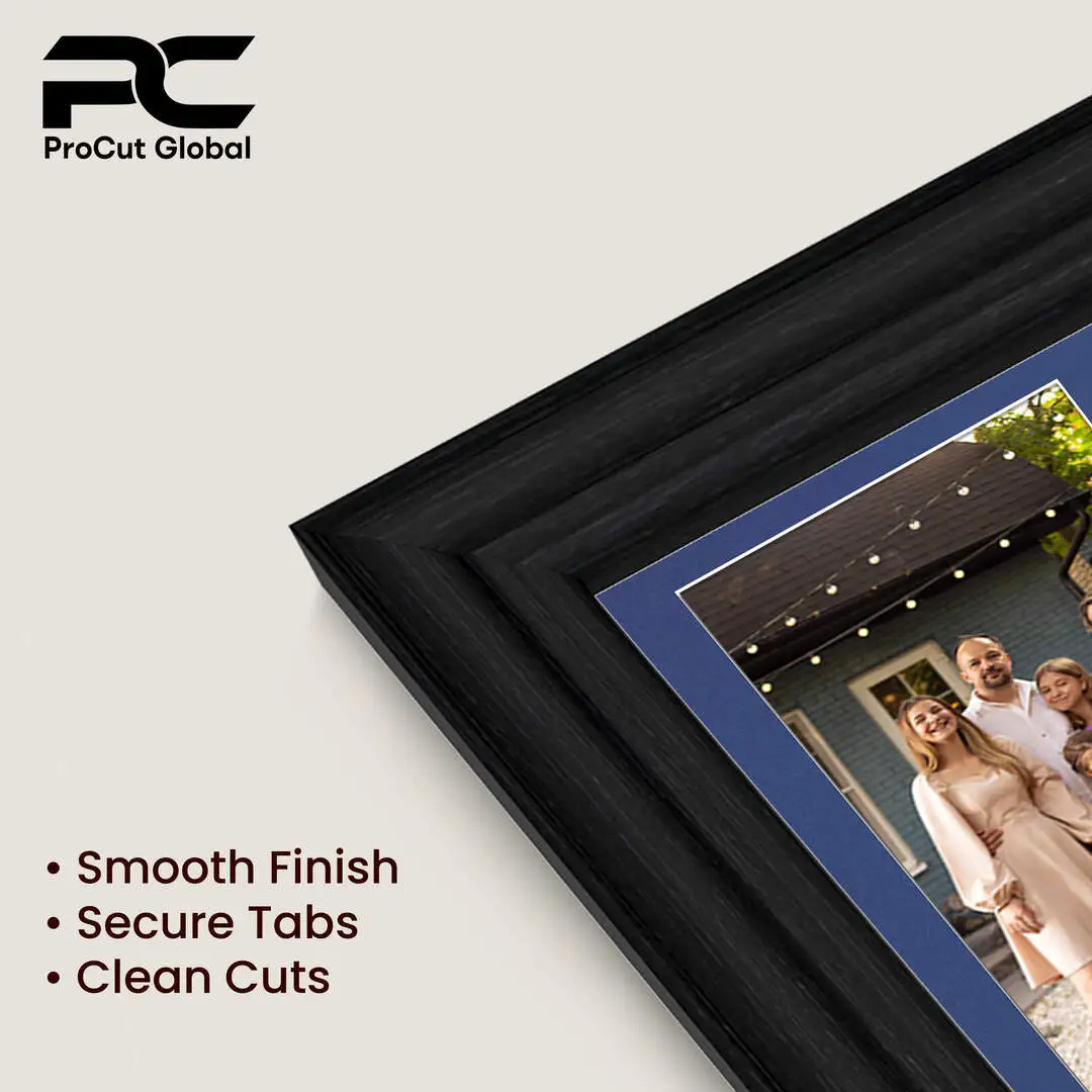 16x8" Classic Black Multi Aperture Photo Frame - Fits 7x5" (x3) Photos | Collage Frame thumbnail 7