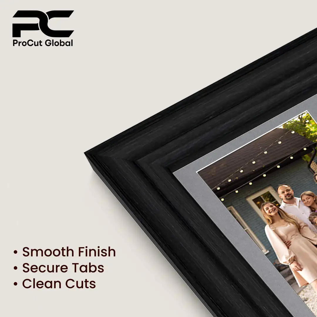 16x8" Classic Black Multi Aperture Photo Frame - Fits 7x5" (x3) Photos | Collage Frame thumbnail 7